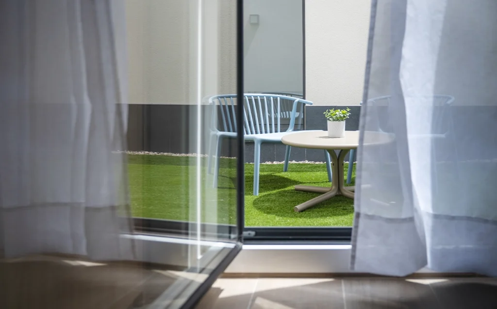 Patio exterior amueblado de apartamento en Vitoria-Gasteiz
